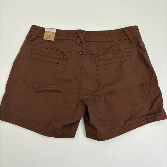 Prana Tess Shorts 5” Brown New with Tags Size 10 - Picture 2 of 9